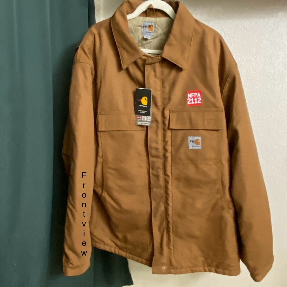 Carhartt FR Flame Resistance duck quilt lined work jacket XL NFPA 2112 NWT - Picture 3 of 16
